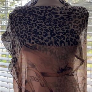 Animal print scarf